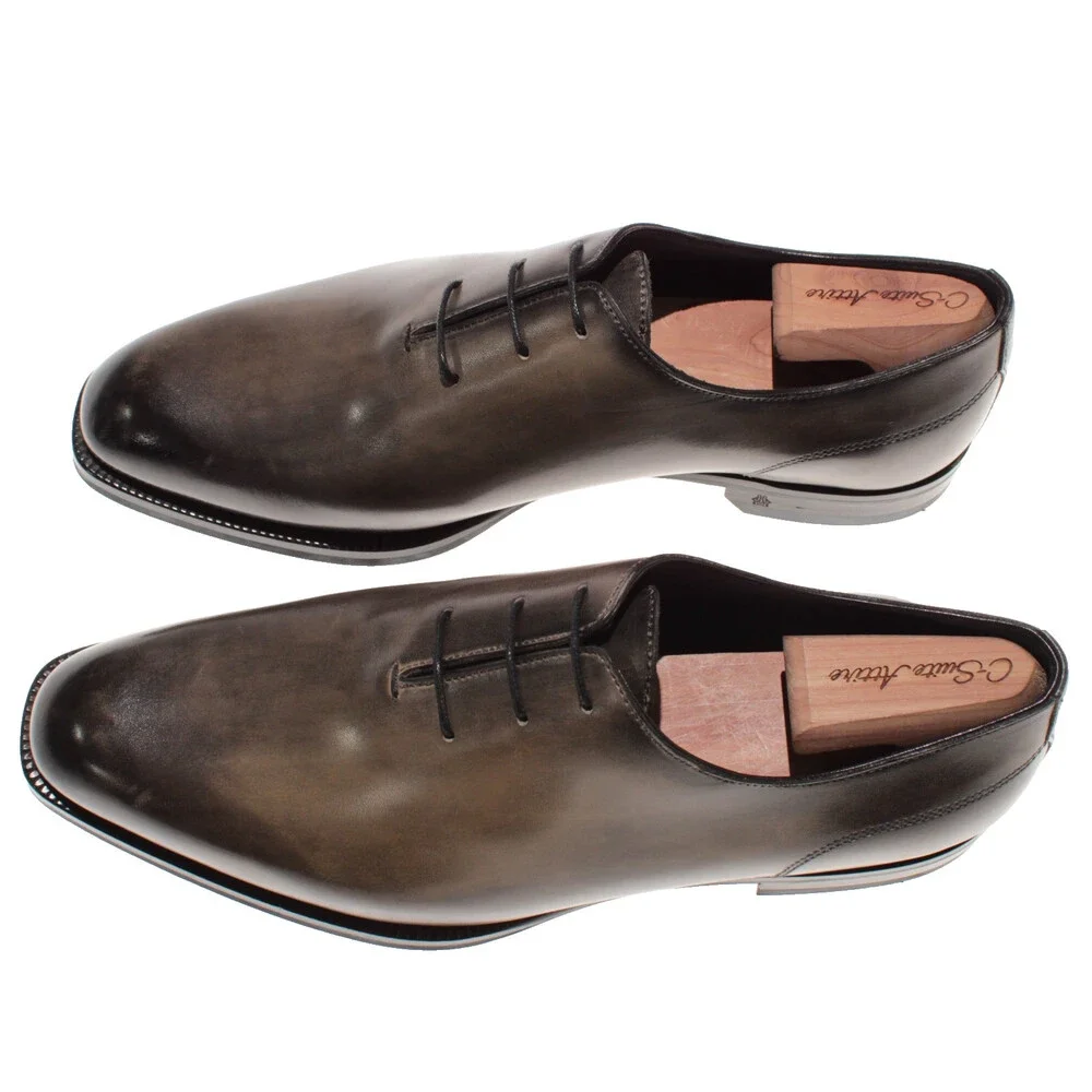 Di Bianco NWB Oxford Dress Shoes Size 41.5 (US 8.5) in Green Leather